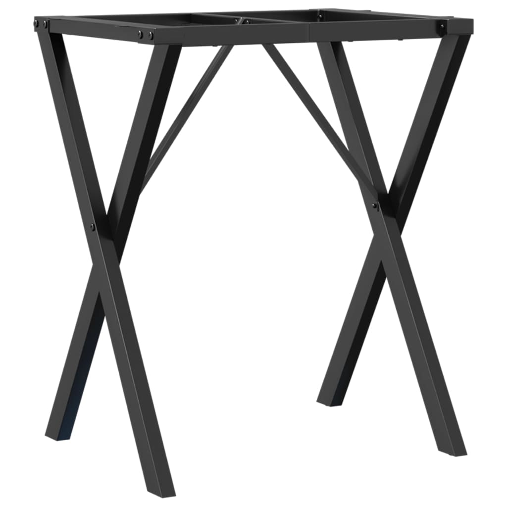 vidaXL Patas de mesa de comedor estructura X acero 60x40x73 cm - Image 6