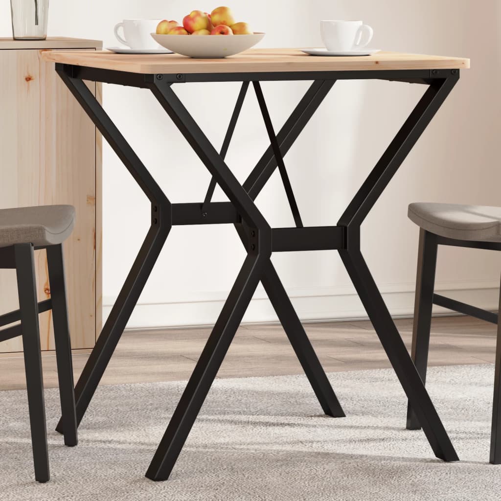 vidaXL Patas de mesa de comedor estructura Y acero 60x60x73 cm