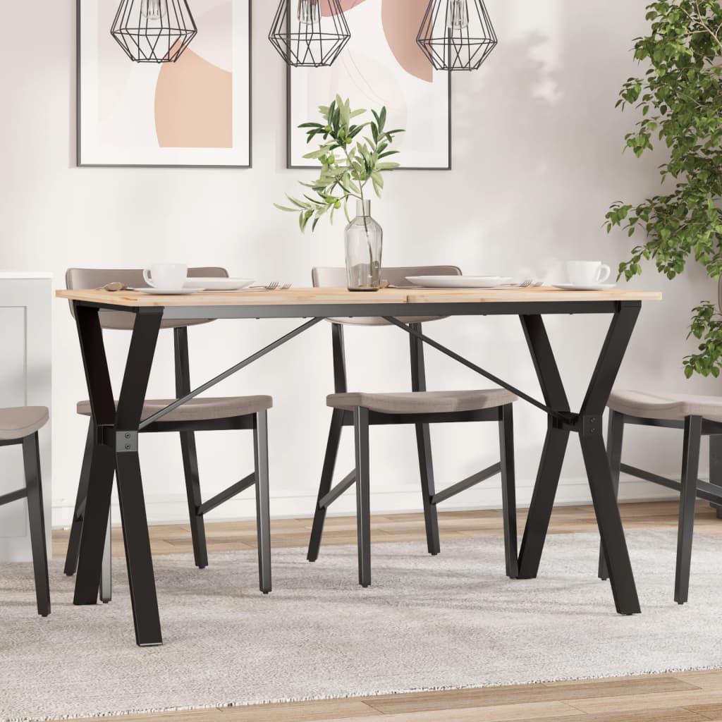 vidaXL Patas de mesa de comedor estructura Y acero 120x60x73 cm