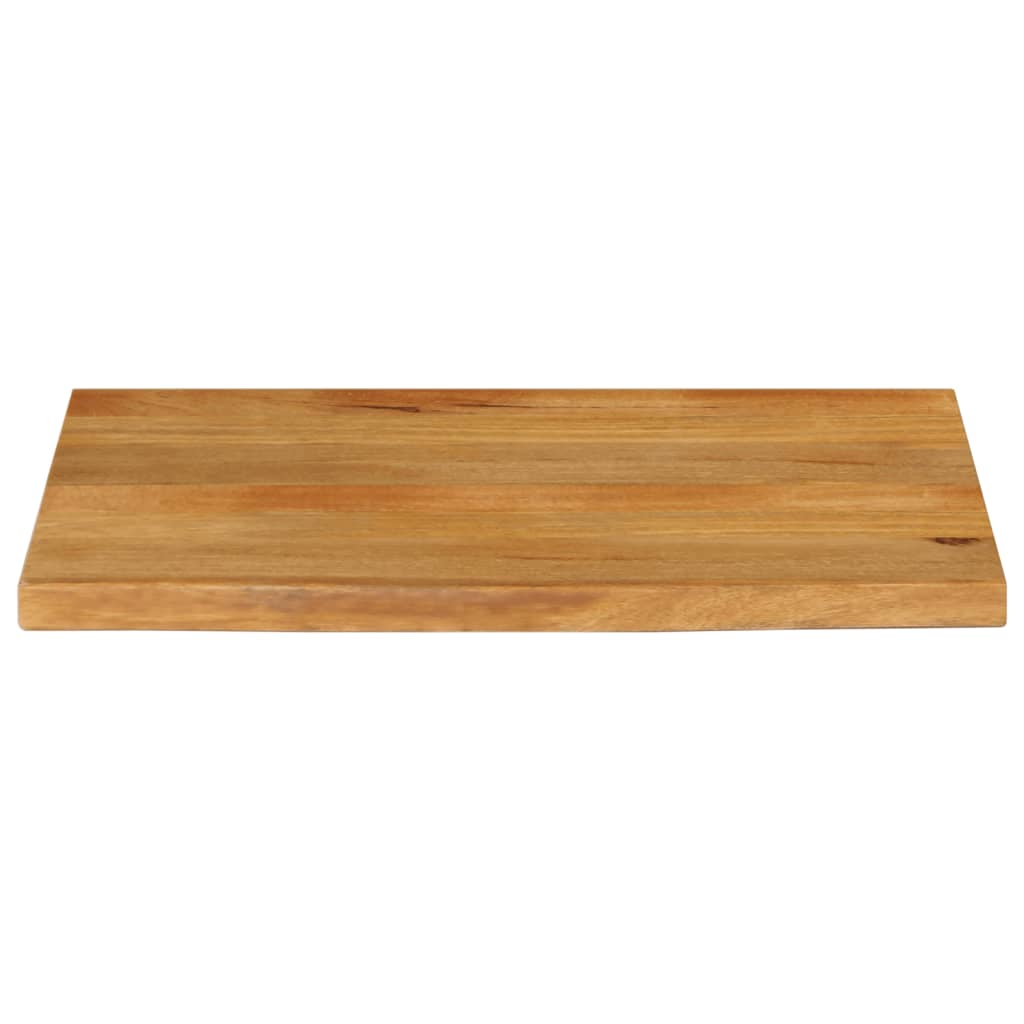 vidaXL Tablero de mesa borde natural madera maciza mango 80x60x2,5 cm - Image 3