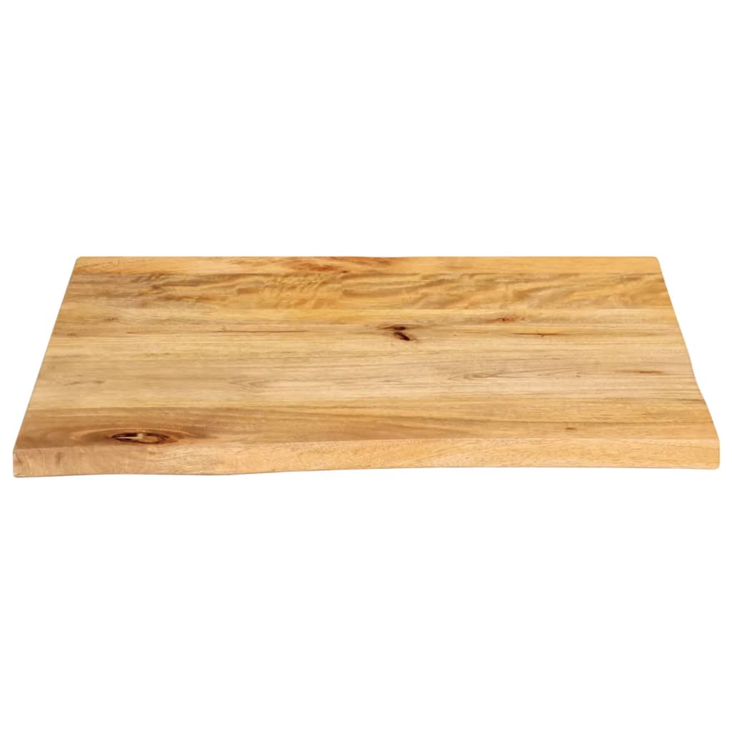 vidaXL Tablero de mesa borde natural madera maciza mango 40x40x2,5 cm - Image 3