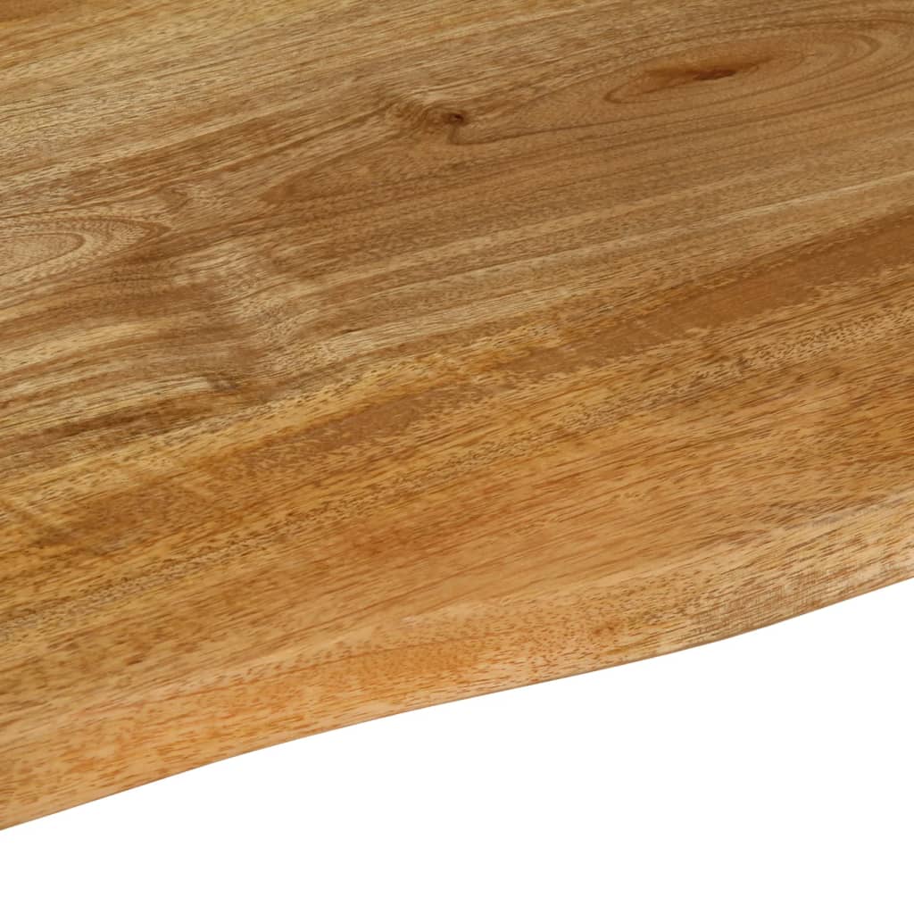 vidaXL Tablero de mesa borde natural madera maciza mango 40x40x2,5 cm - Image 6