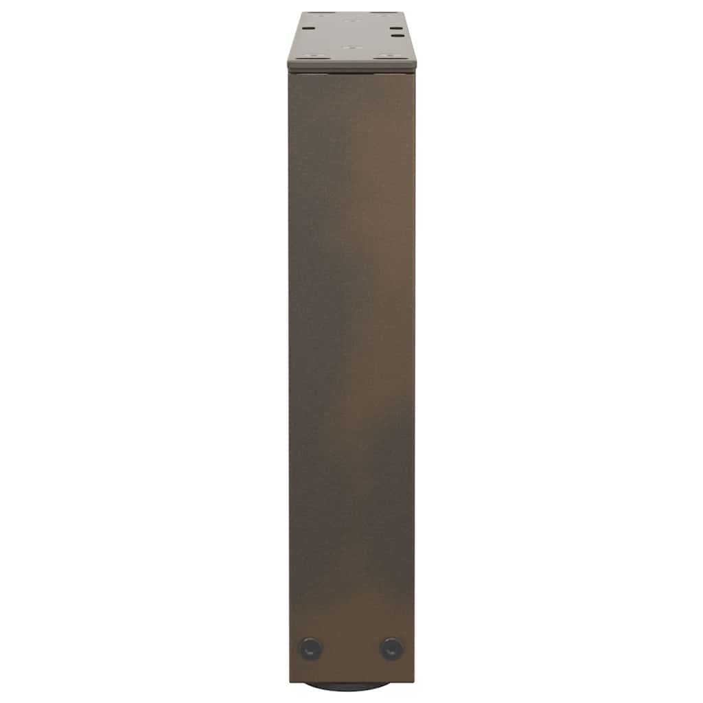 vidaXL Patas para mesa de centro en forma de V (2 unidades, acero natural, 30 x 30-31,3 cm) - Image 6