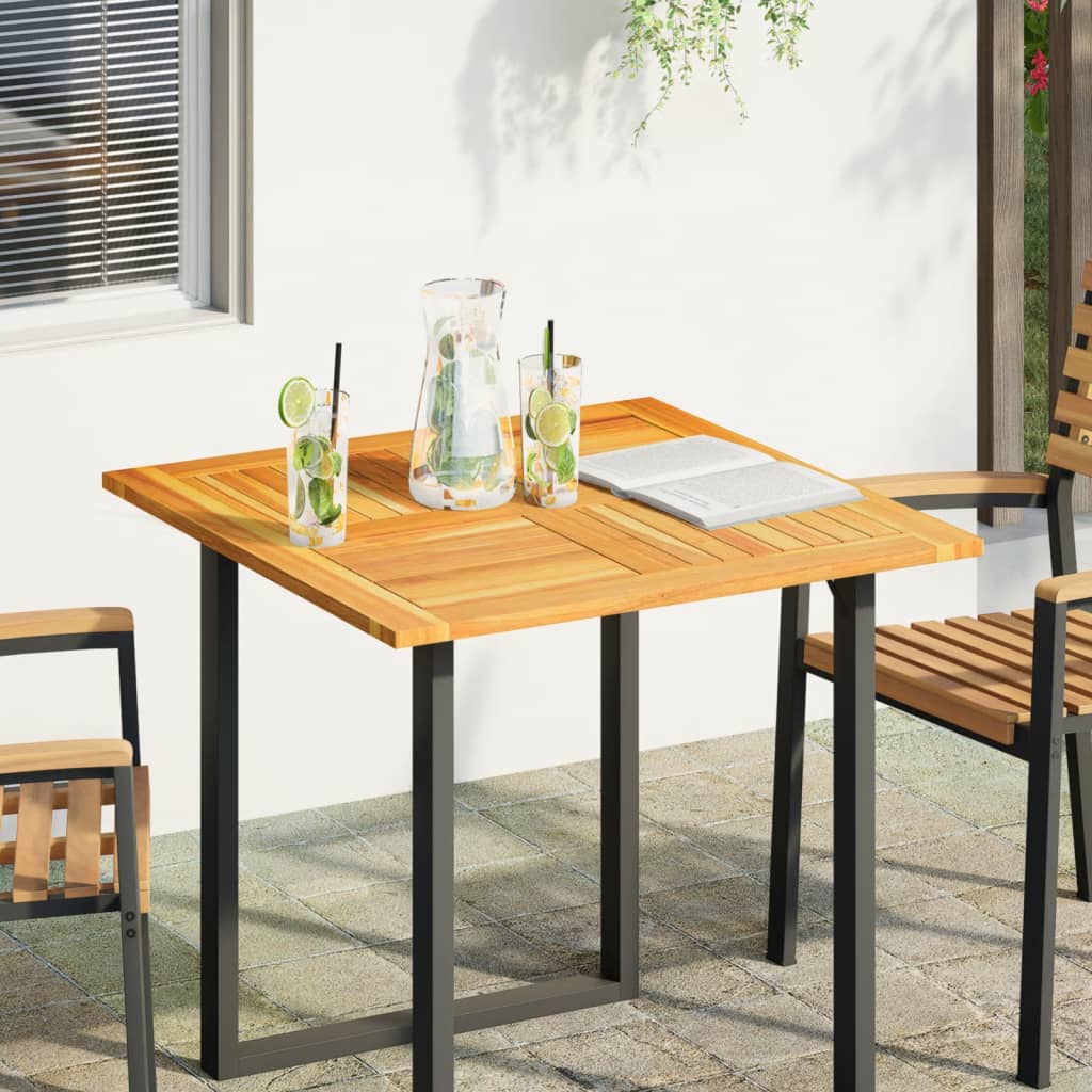 vidaXL Tablero de mesa cuadrado madera maciza de acacia 80x80x2,2 cm