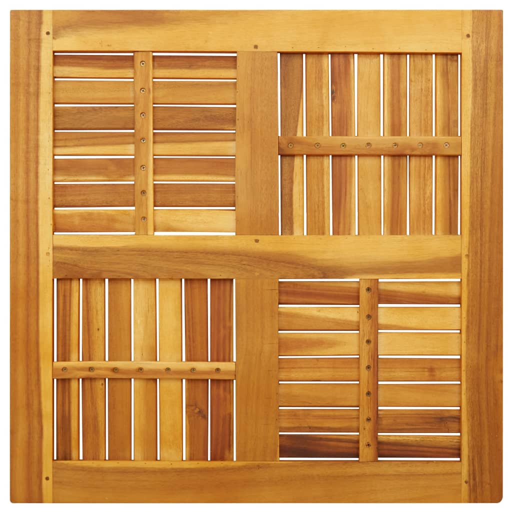 vidaXL Tablero de mesa cuadrado madera maciza de acacia 80x80x2,2 cm - Image 6