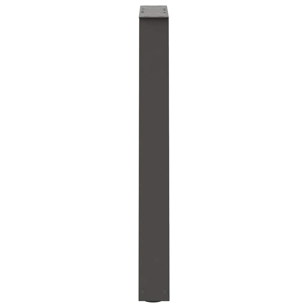 vidaXL Patas para mesa de comedor en forma de V (2 unidades), antracita, 60 x (72-73,3) cm, acero - Image 6