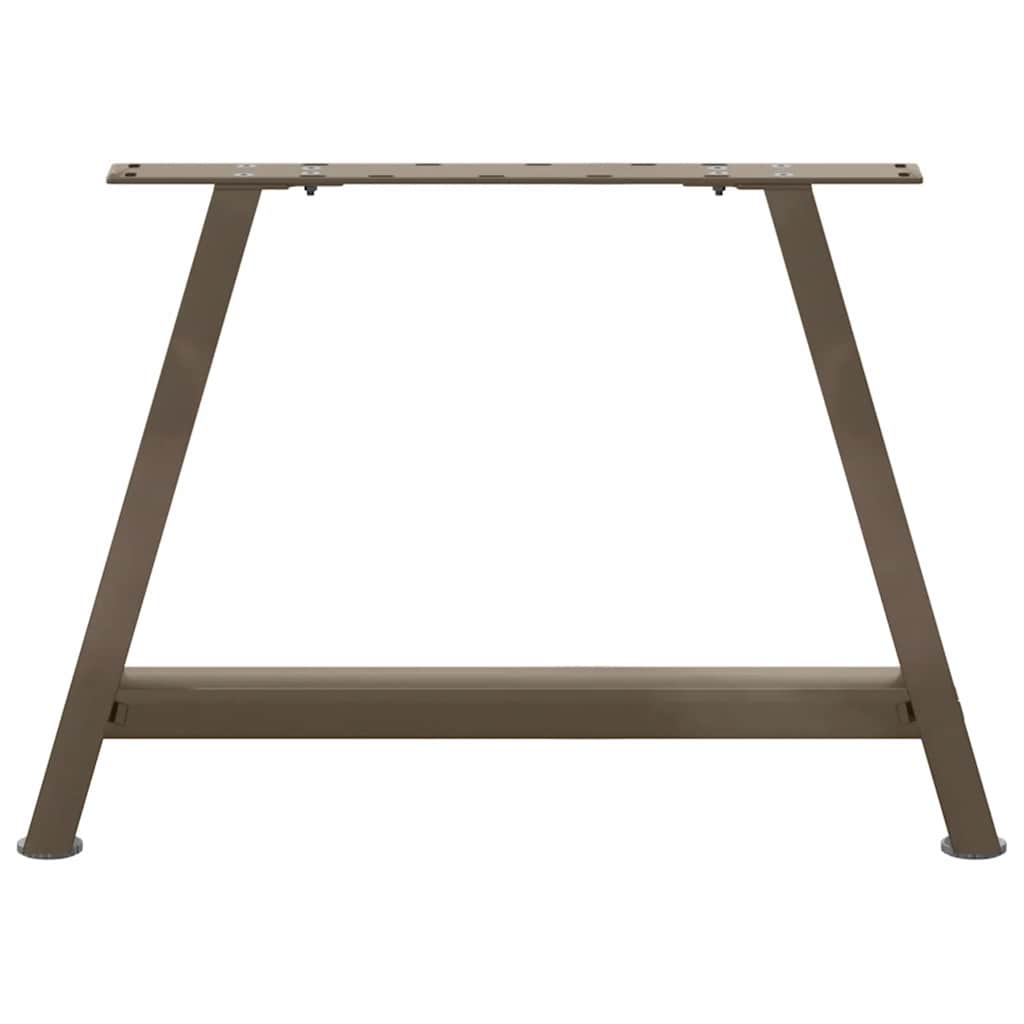 vidaXL Patas para mesa de centro en forma de A (2 unidades, 70 x 42-43 cm, acero) - Image 5