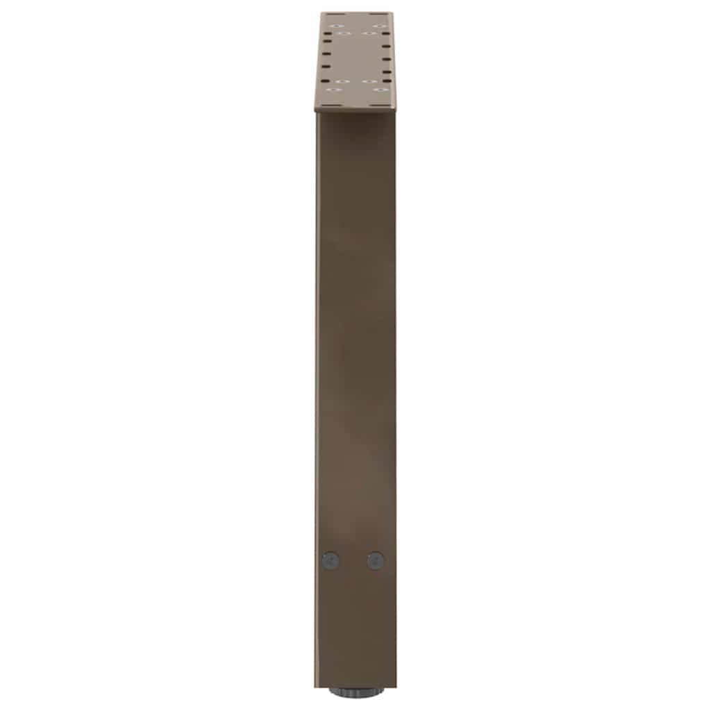 vidaXL Patas para mesa de centro en forma de A (2 unidades, 70 x 42-43 cm, acero) - Image 6