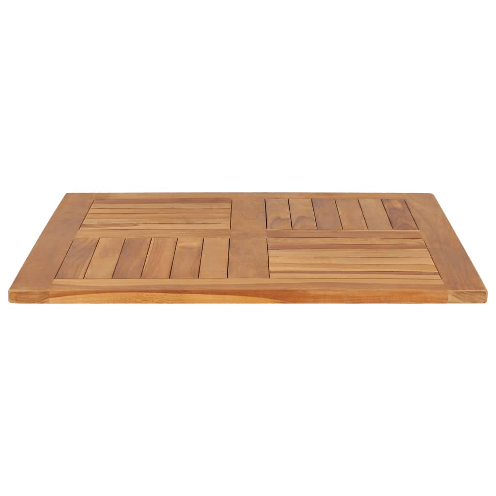 vidaXL Superficie de mesa cuadrada madera maciza de teca 80x80x2,5 cm - Image 3