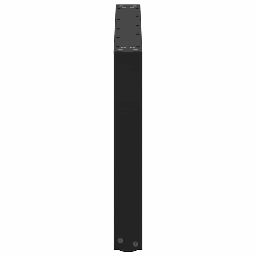 vidaXL Patas para mesa de centro en forma de U (2 unidades), color negro, 70 x (42-43) cm, acero - Image 6