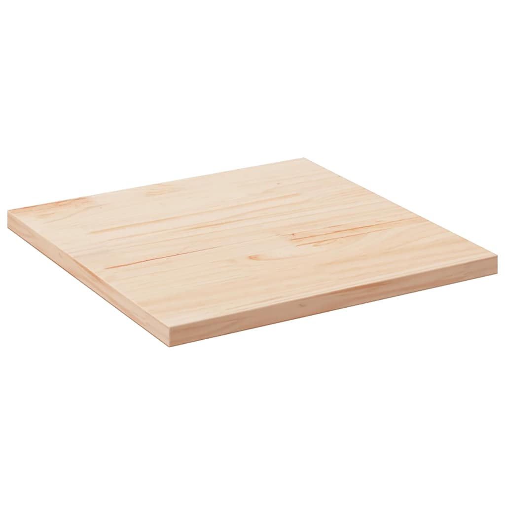 vidaXL Tablero de mesa cuadrado de madera maciza de pino 80x80x2,5 cm