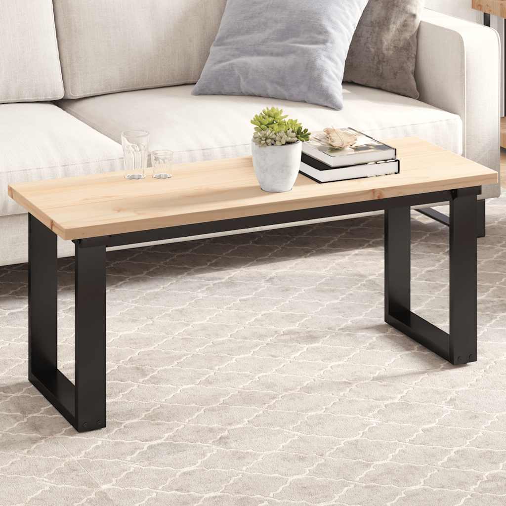 vidaXL Tablero de mesa rectangular madera maciza pino 110x40x2,5 cm