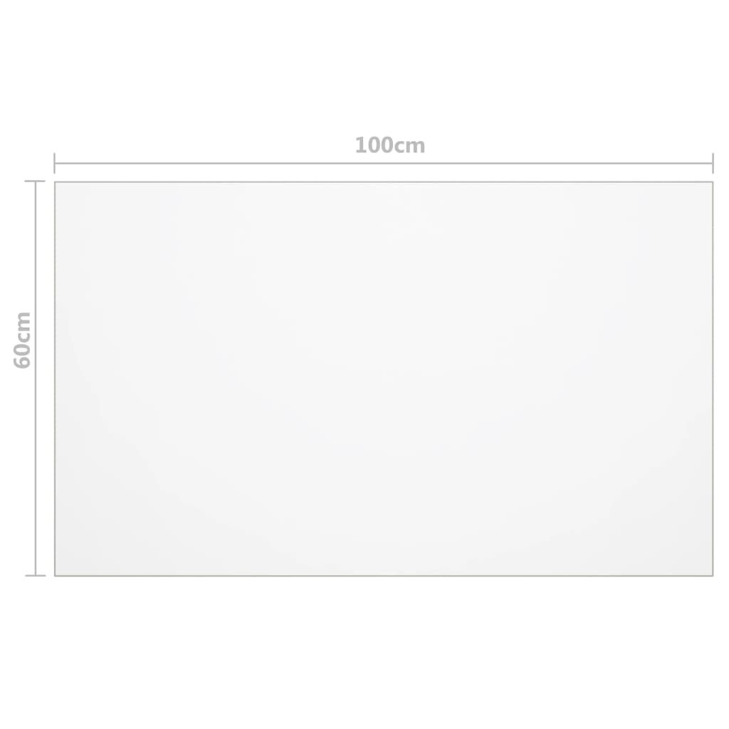 vidaXL Protector de mesa PVC transparente 100x60 cm 1,6 mm - Image 6
