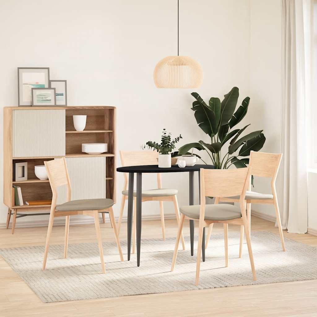 vidaXL Tablero de mesa ovalado madera maciza de roble 80x40x2 cm - Image 3