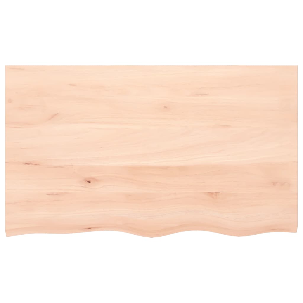 vidaXL Tablero de mesa madera maciza de roble sin tratar 100x60x2 cm - Image 3