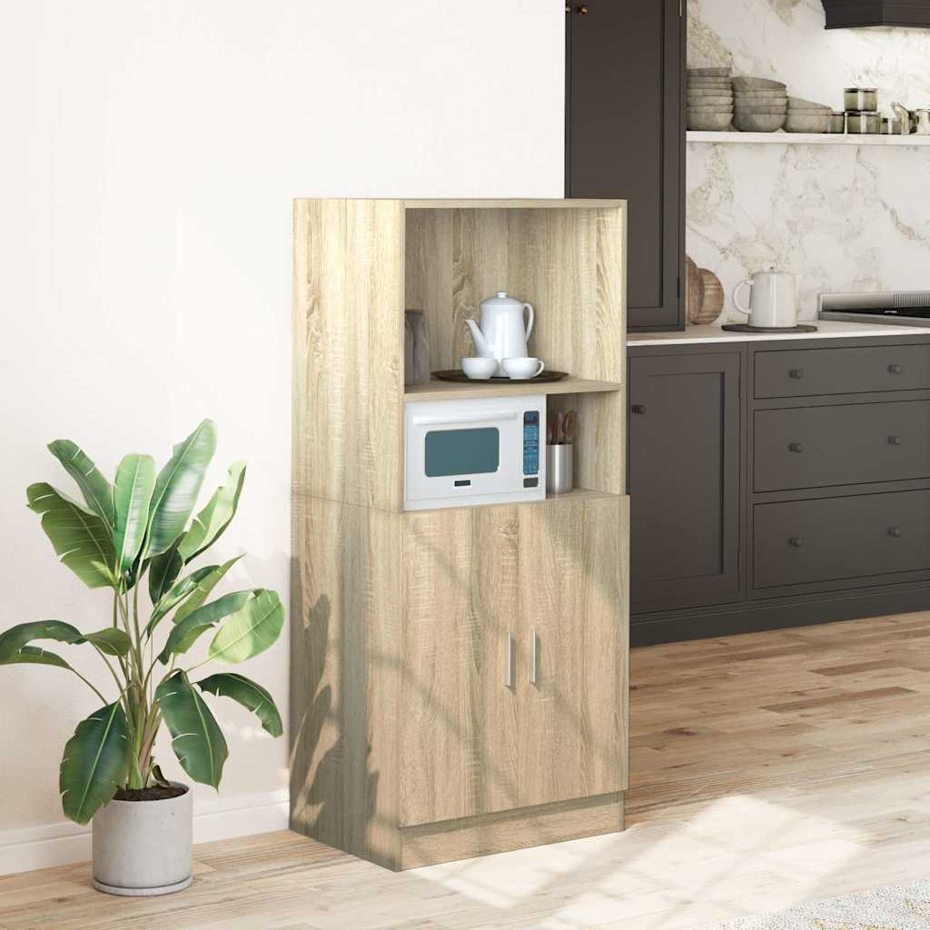 vidaXL Mueble de cocina madera ingeniería roble sonoma 57x41,5x131,5cm