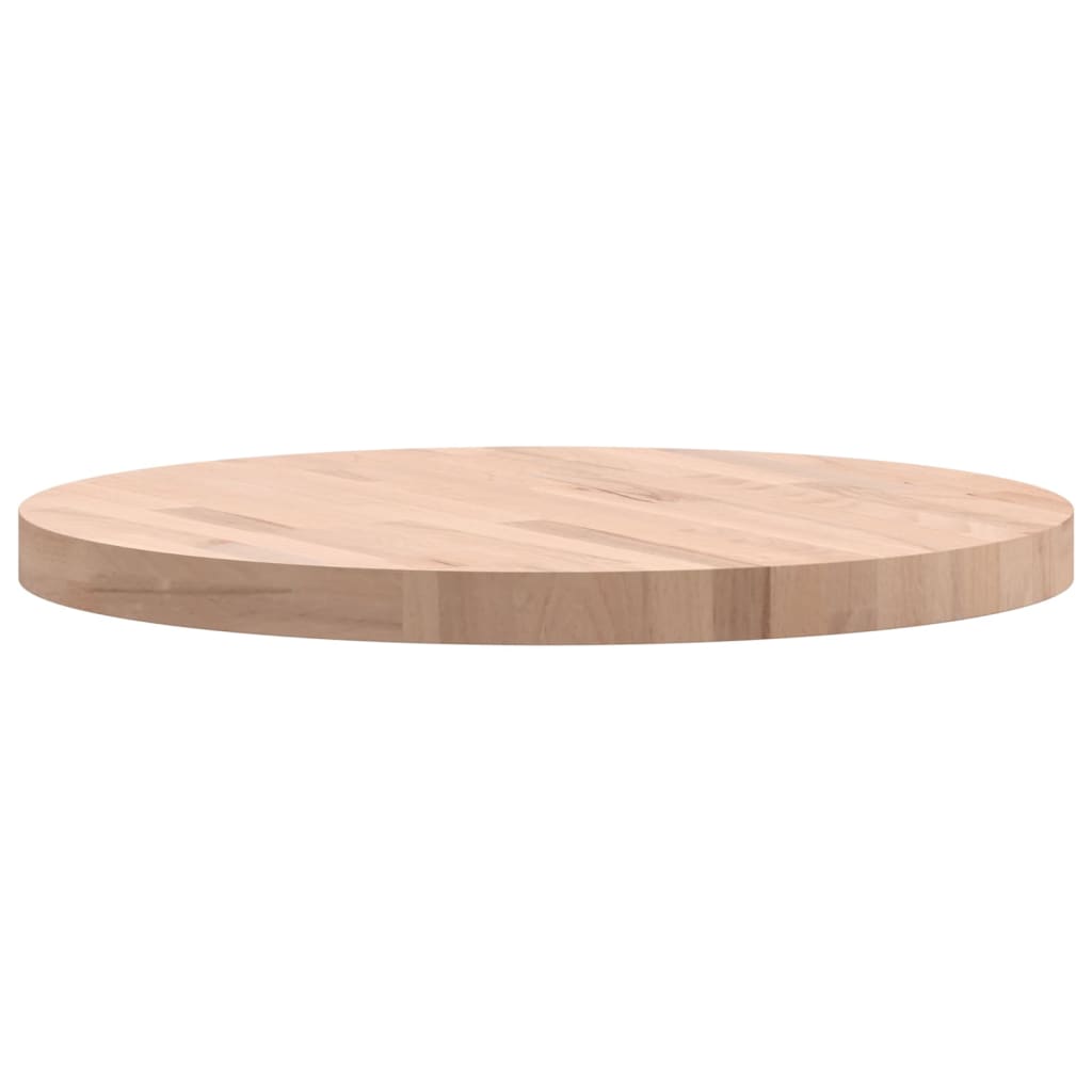 vidaXL Tablero redondo de madera maciza de haya Ø60x4 cm - Image 5