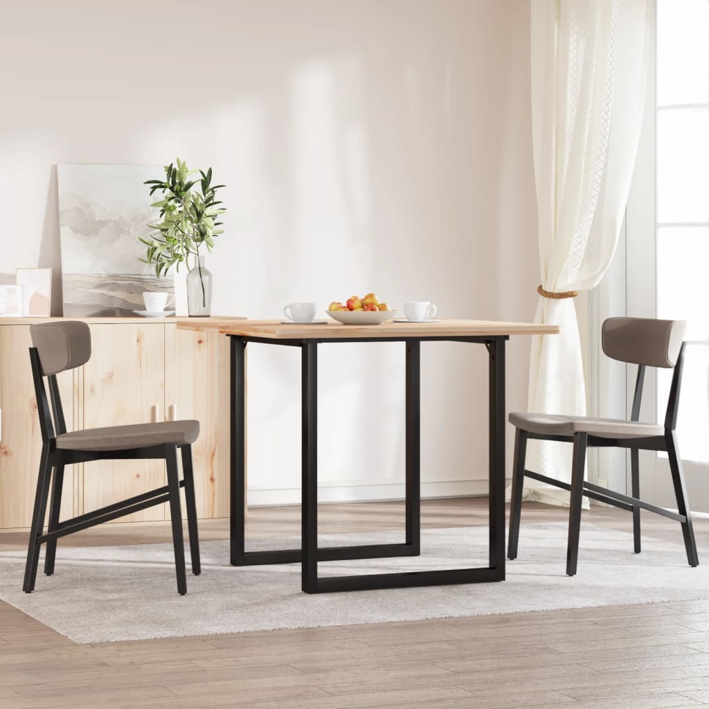 vidaXL Patas de mesa de comedor estructura O acero 60x60x73 cm