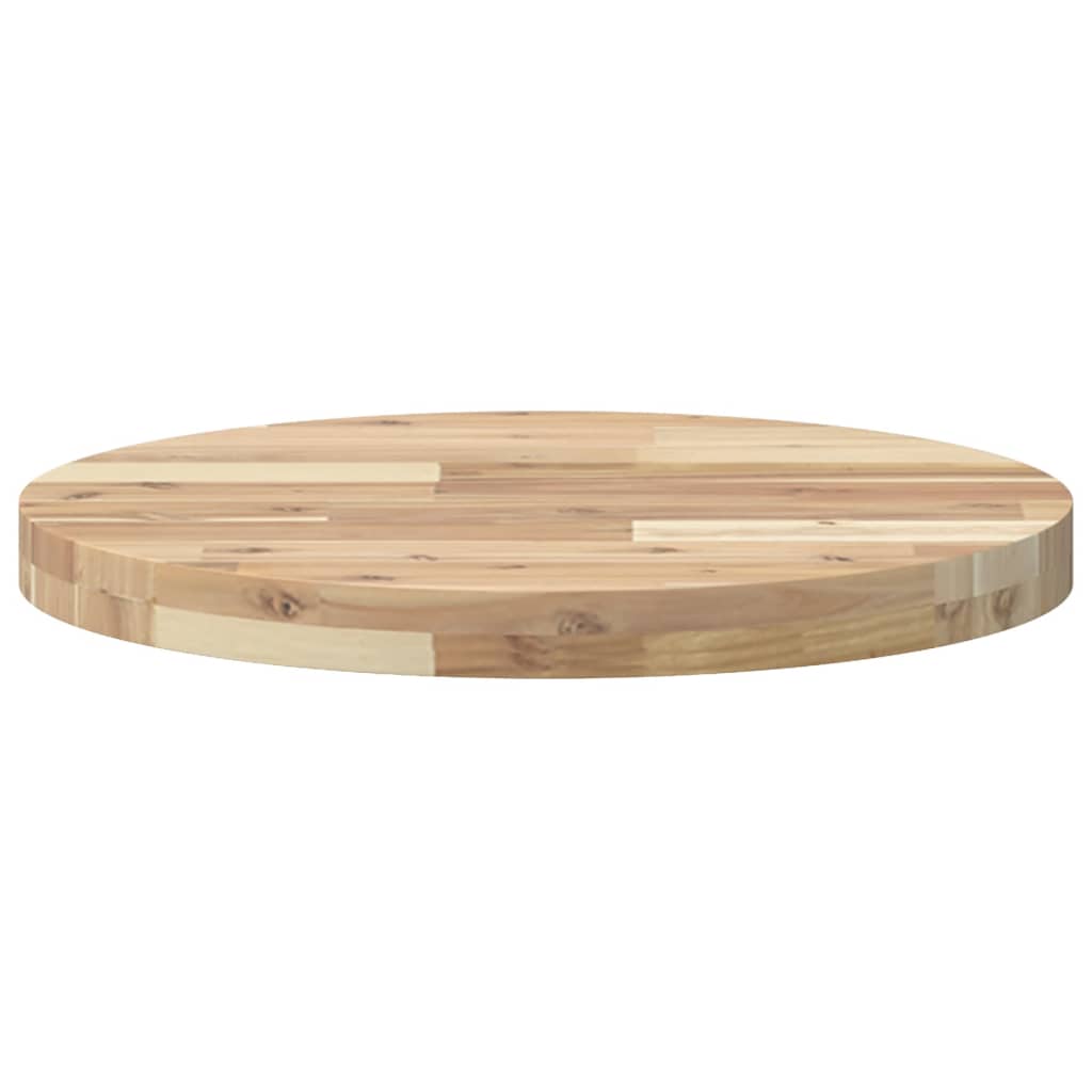 vidaXL Tablero de mesa redondo madera maciza de acacia Ø50x4 cm - Image 4