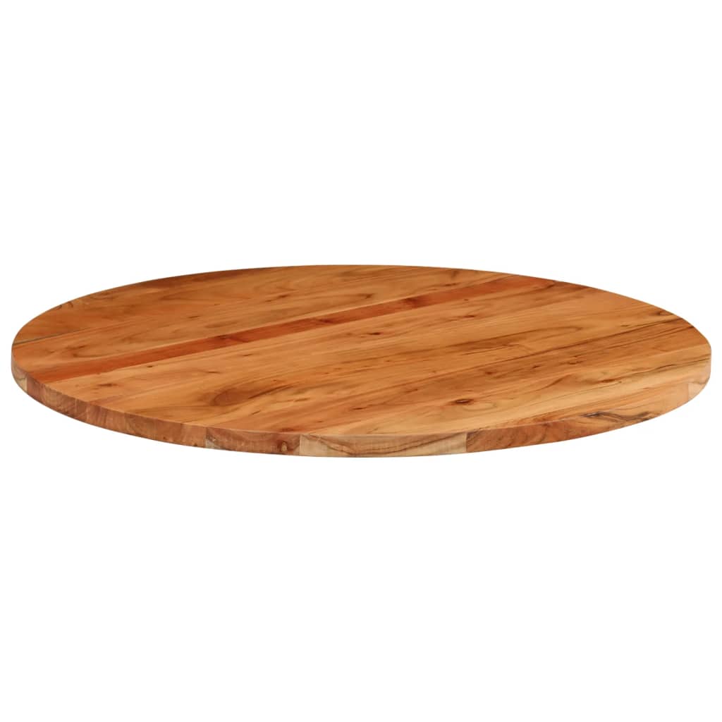 vidaXL Tablero de mesa redondo madera maciza de acacia Ø80x2,5 cm - Image 3