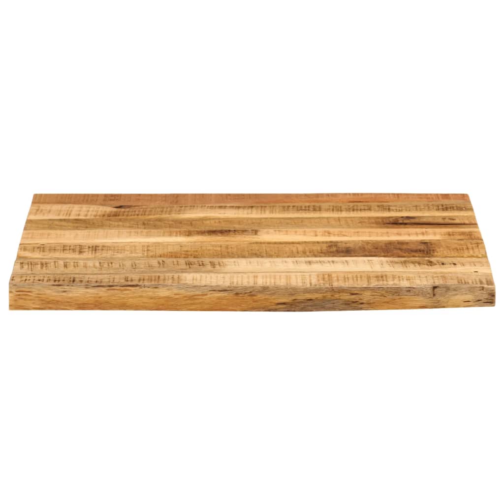 vidaXL Tablero de mesa borde natural madera maciza mango 40x40x3,8 cm - Image 3