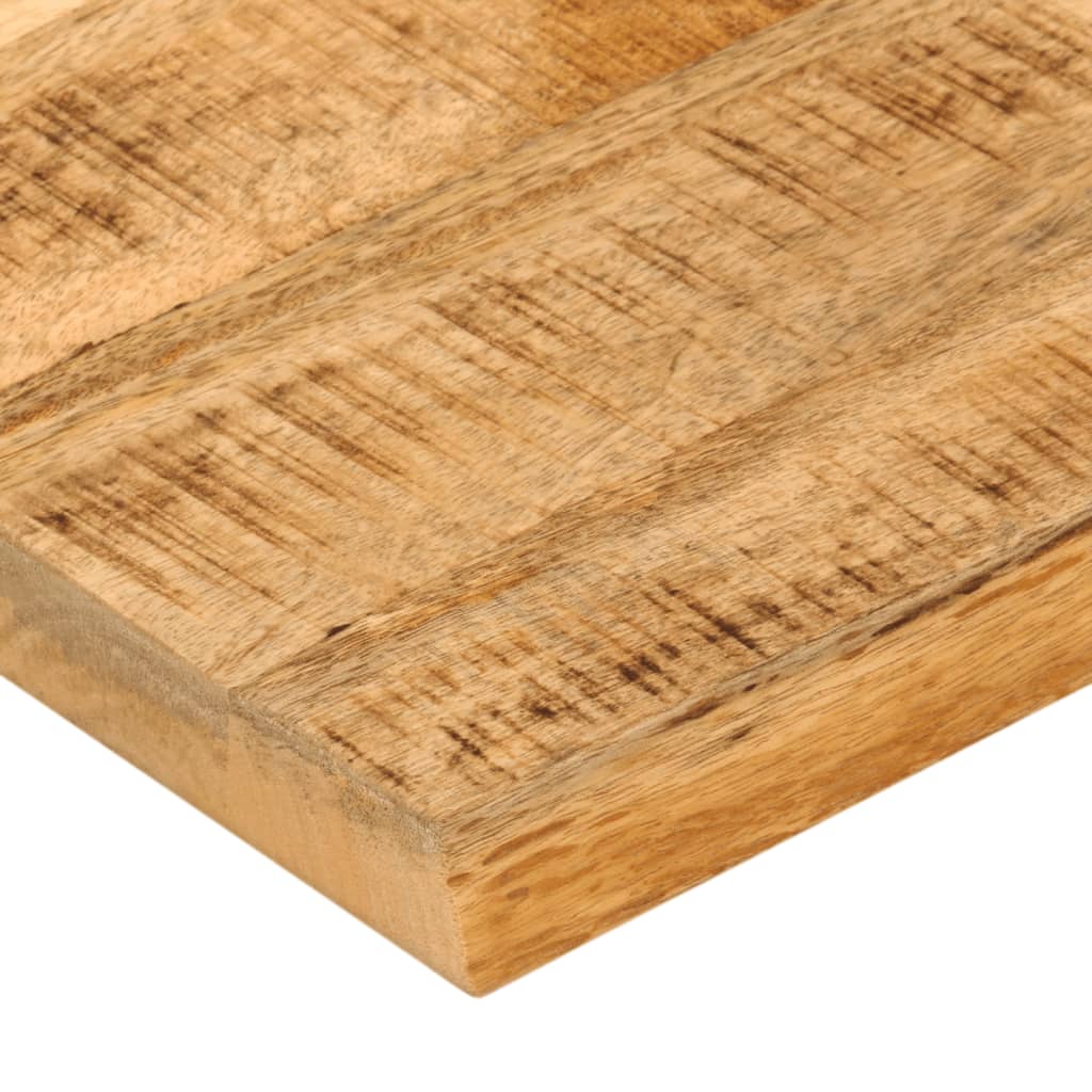 vidaXL Tablero de mesa borde natural madera maciza mango 40x40x3,8 cm - Image 6