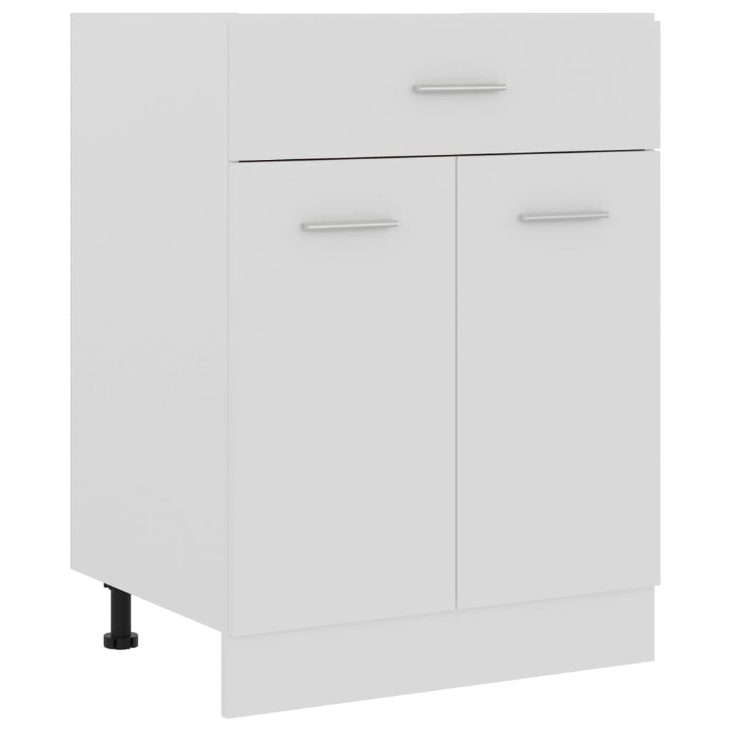 vidaXL Mueble bajo con cajón "Lyon" blanco 60x46x81,5 cm madera de ingeniería