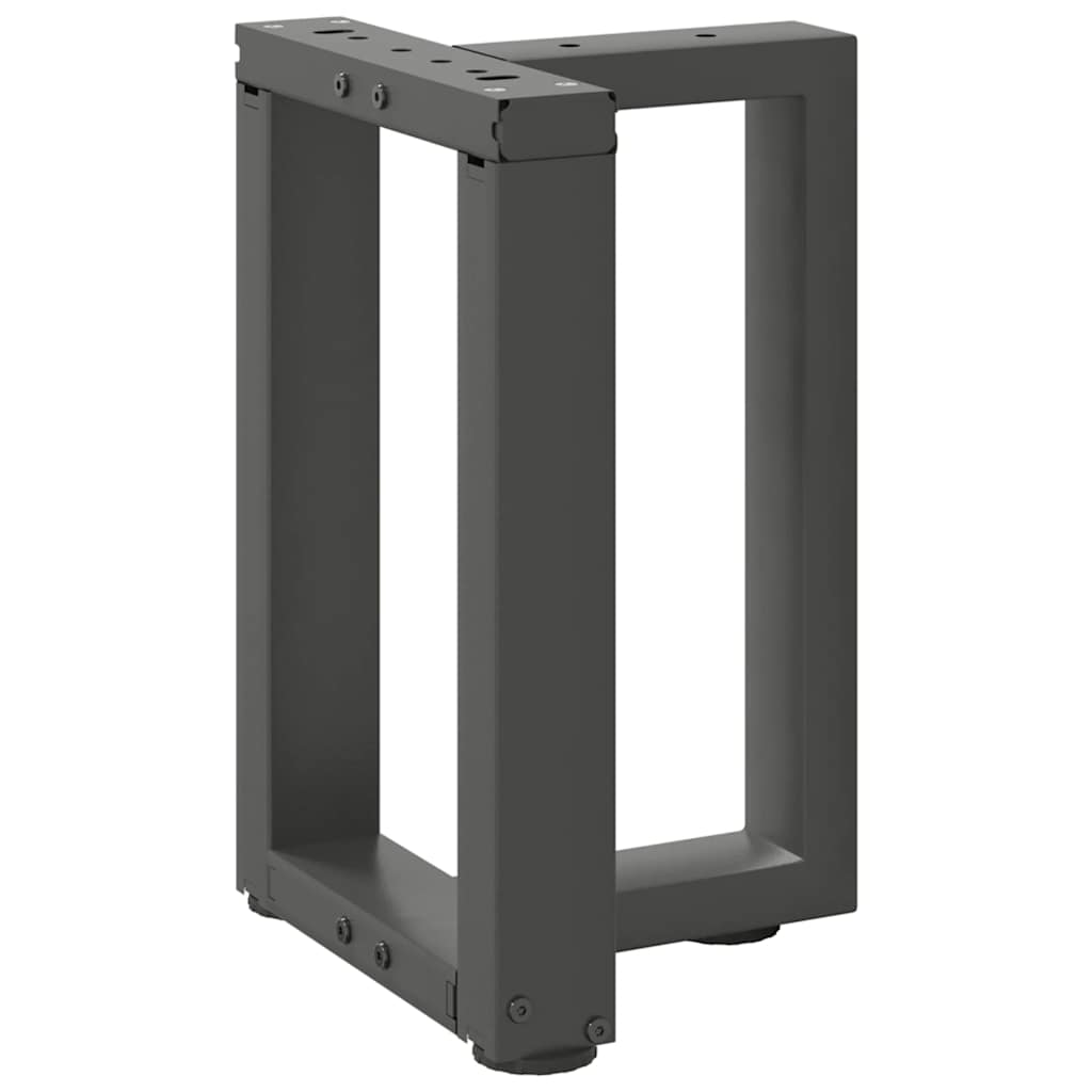 vidaXL Patas para mesa de centro en forma de T (2 unidades), antracita, 38 x 25 x (42-43) cm, acero - Image 4