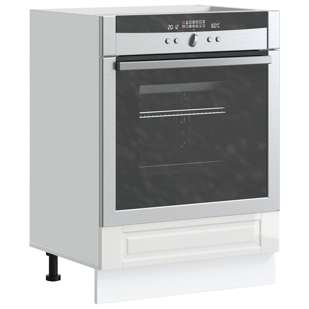 vidaXL Mueble de horno Porto alto brillo blanco madera reconstituida