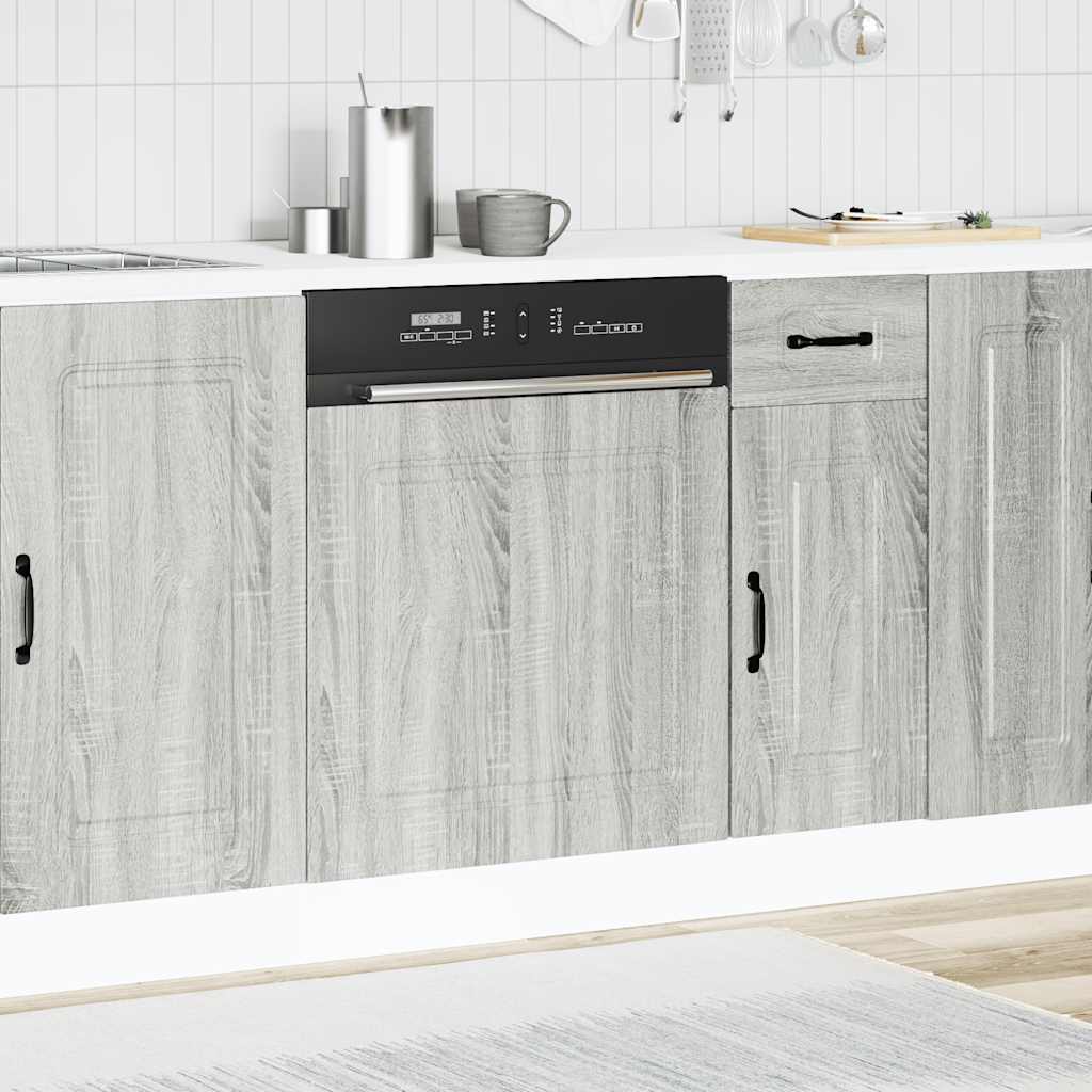 vidaXL Panel para lavavajillas Kalmar gris sonoma 60x1,5x67 cm - Image 3