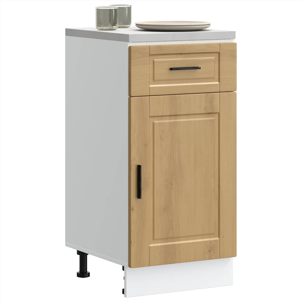 vidaXL Mueble bajo de cocina porto roble artesano madera reconstituida