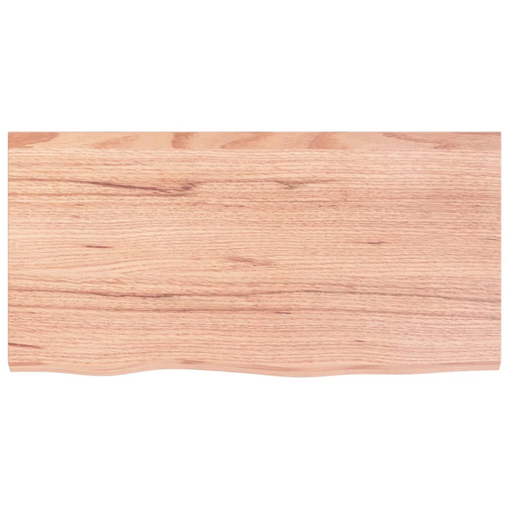 vidaXL Tablero de mesa madera roble tratada marrón claro 80x40x2 cm - Image 3