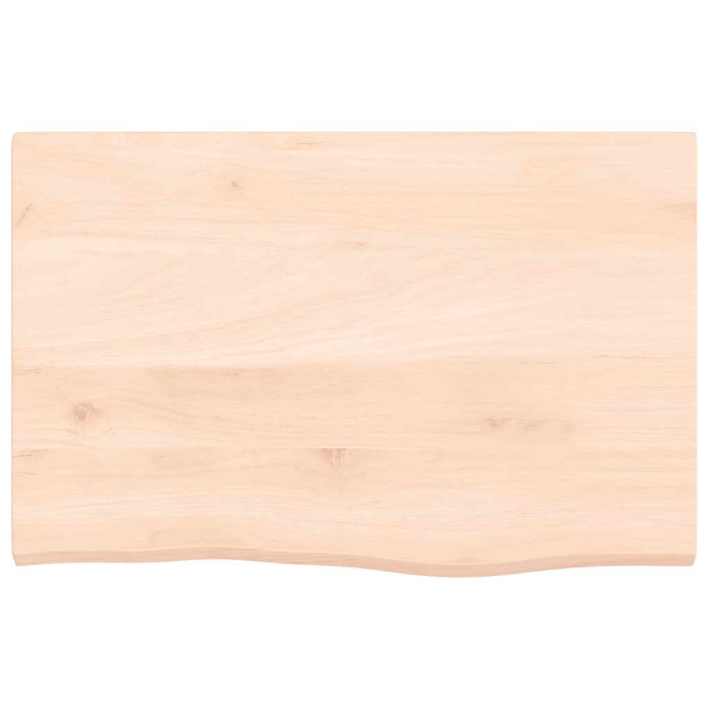 vidaXL Tablero de mesa madera maciza de roble sin tratar 60x40x2 cm - Image 3