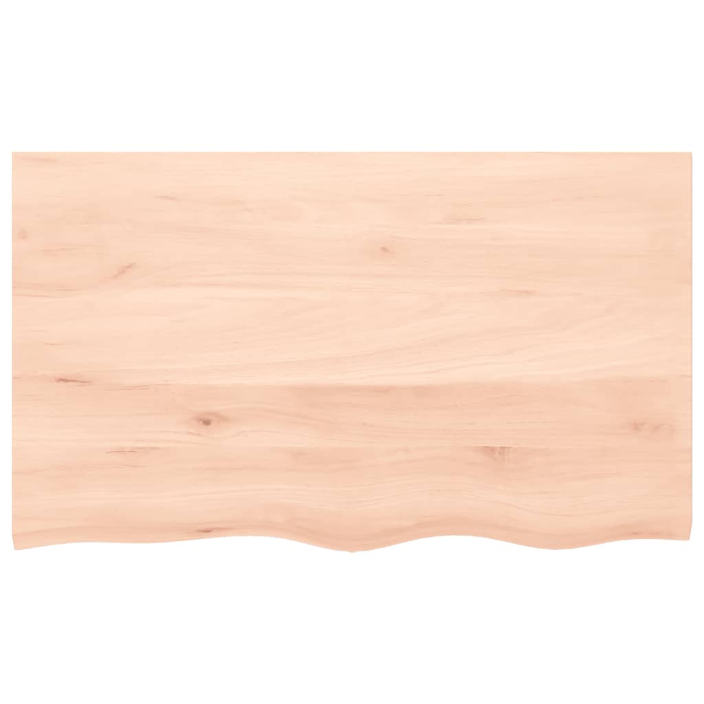 vidaXL Tablero de mesa madera maciza roble sin tratar 100x60x(2-4) cm - Image 3