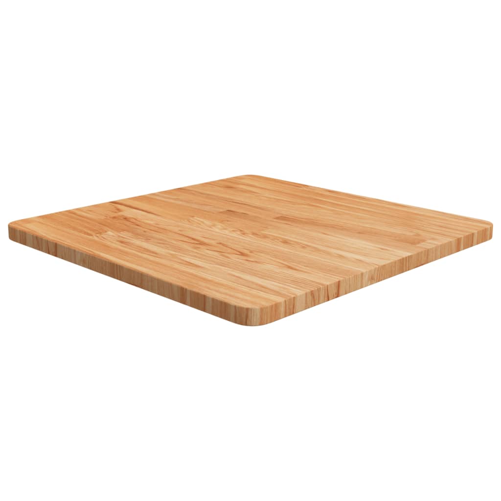 vidaXL Tablero de mesa cuadrada madera roble marrón claro 60x60x2,5 cm