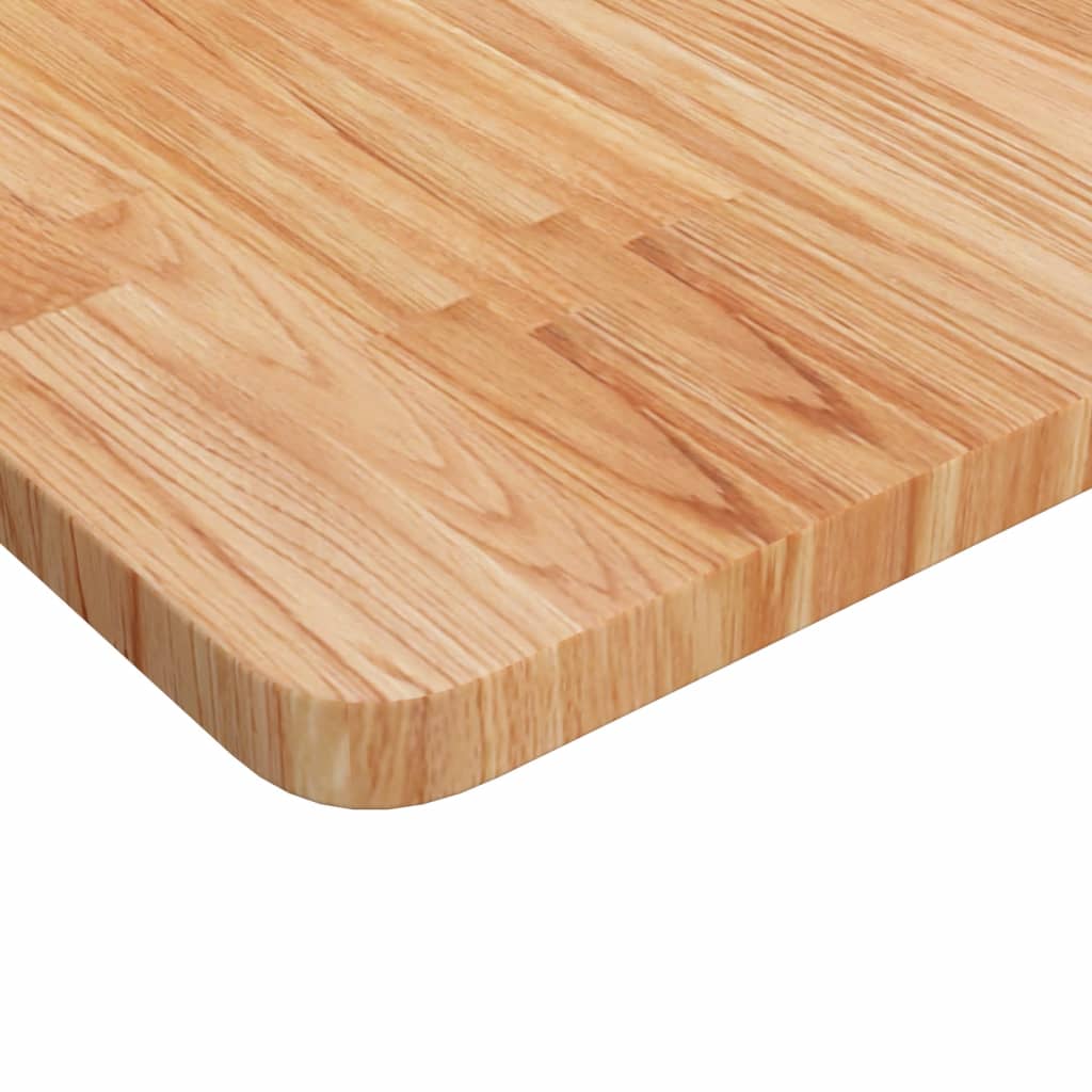 vidaXL Tablero de mesa cuadrada madera roble marrón claro 60x60x2,5 cm - Image 3