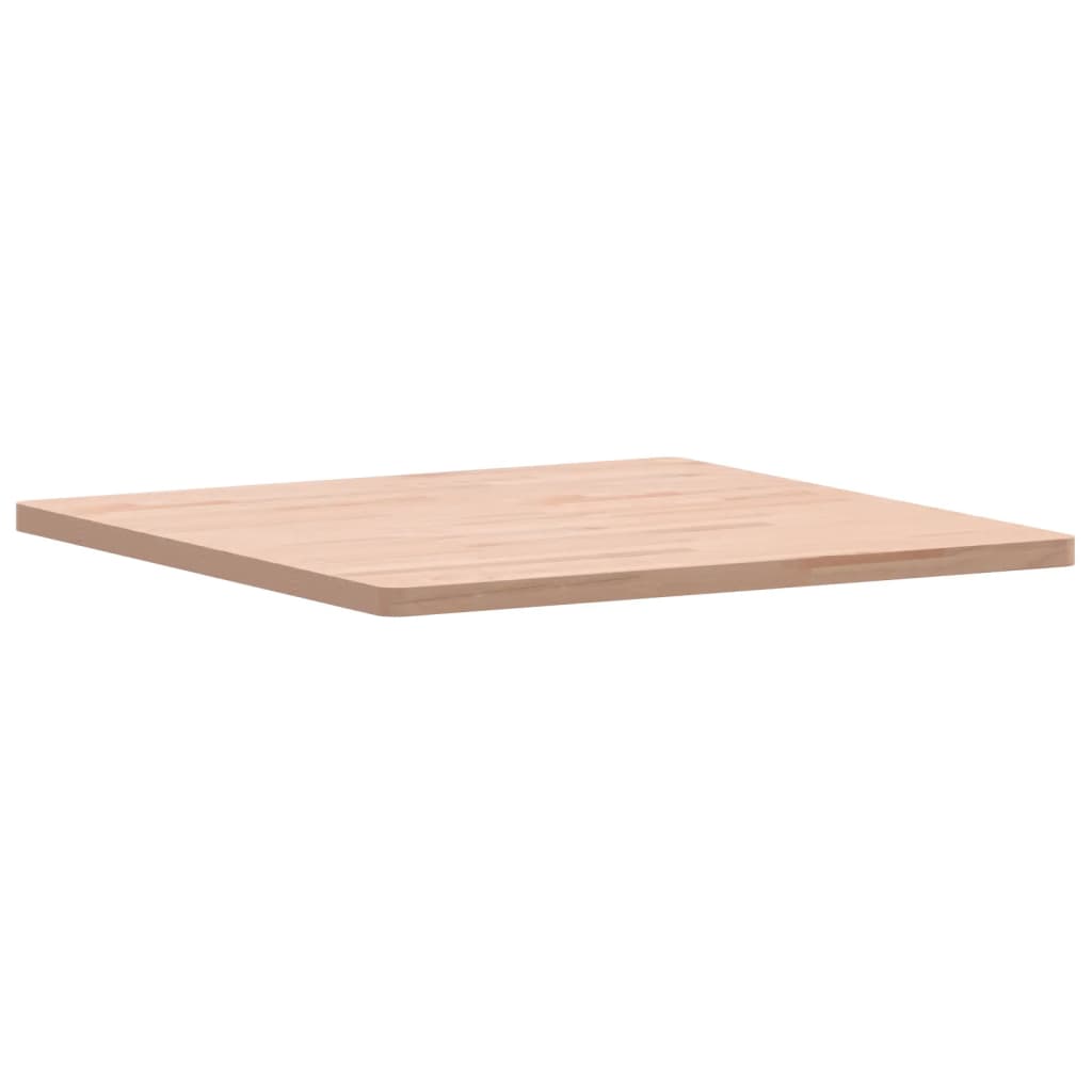 vidaXL Tablero de mesa cuadrado de madera maciza de haya 70x70x2,5 cm - Image 3