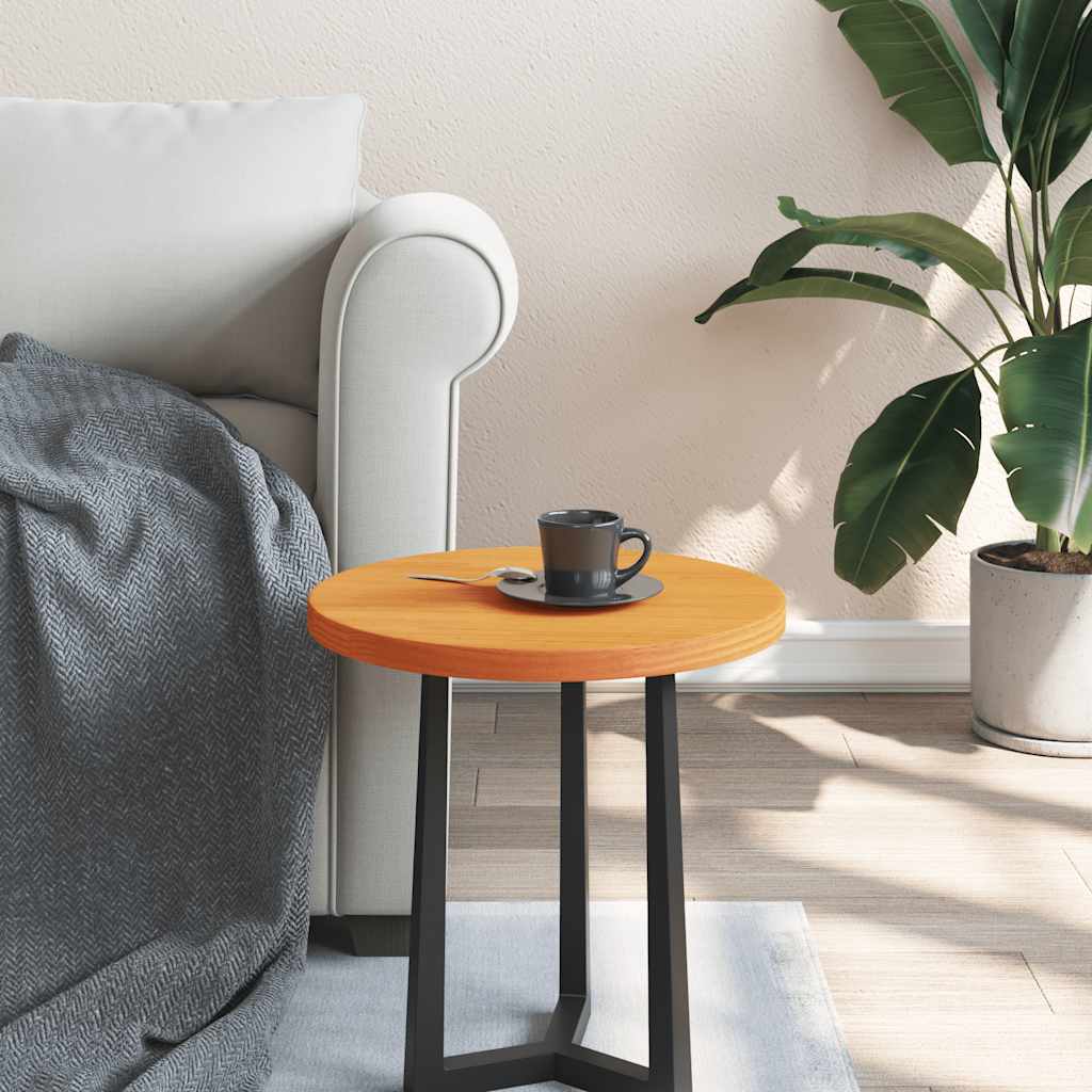 vidaXL Tablero de mesa redondo madera maciza de pino marrón Ø40x2,5 cm
