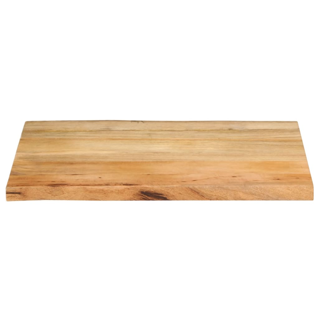 vidaXL Tablero de mesa borde natural madera maciza mango 80x60x2,5 cm - Image 3