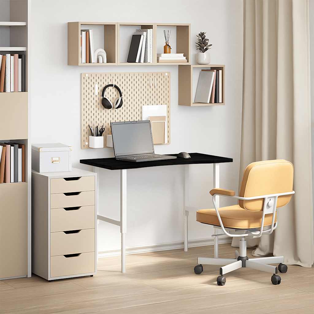 vidaXL Tablero escritorio 100x50x2,5cm rectangular madera maciza roble - Image 3