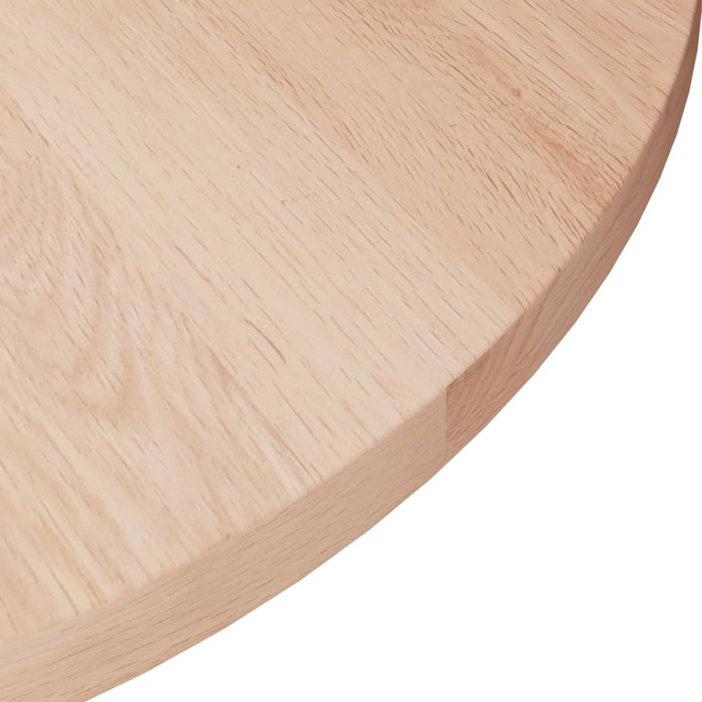 vidaXL Superficie de mesa redonda madera de roble sin tratar Ø30x1,5cm - Image 3