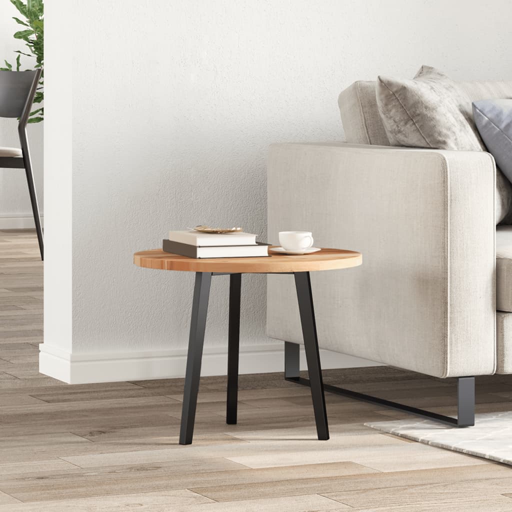 vidaXL Tablero de mesa redondo madera maciza de acacia Ø50x2 cm - Image 3