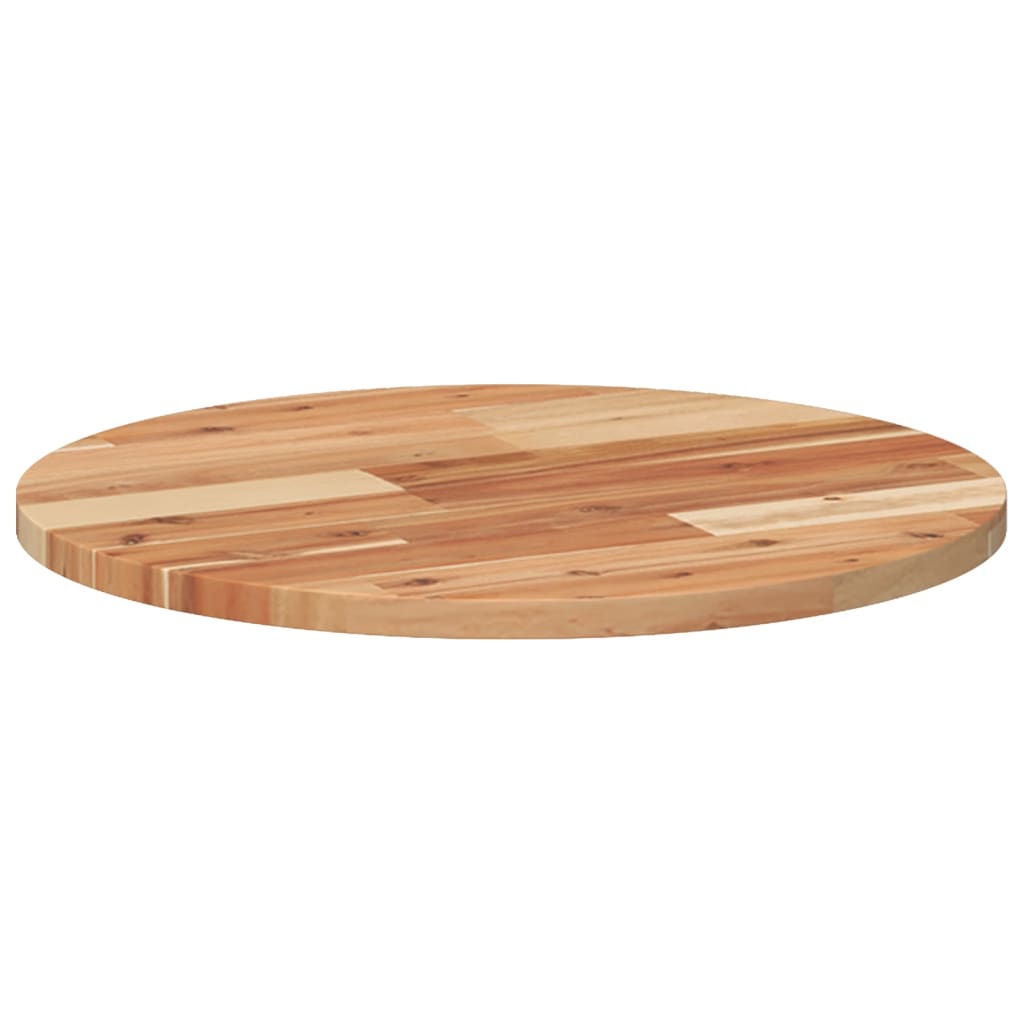 vidaXL Tablero de mesa redondo madera maciza de acacia Ø50x2 cm - Image 5