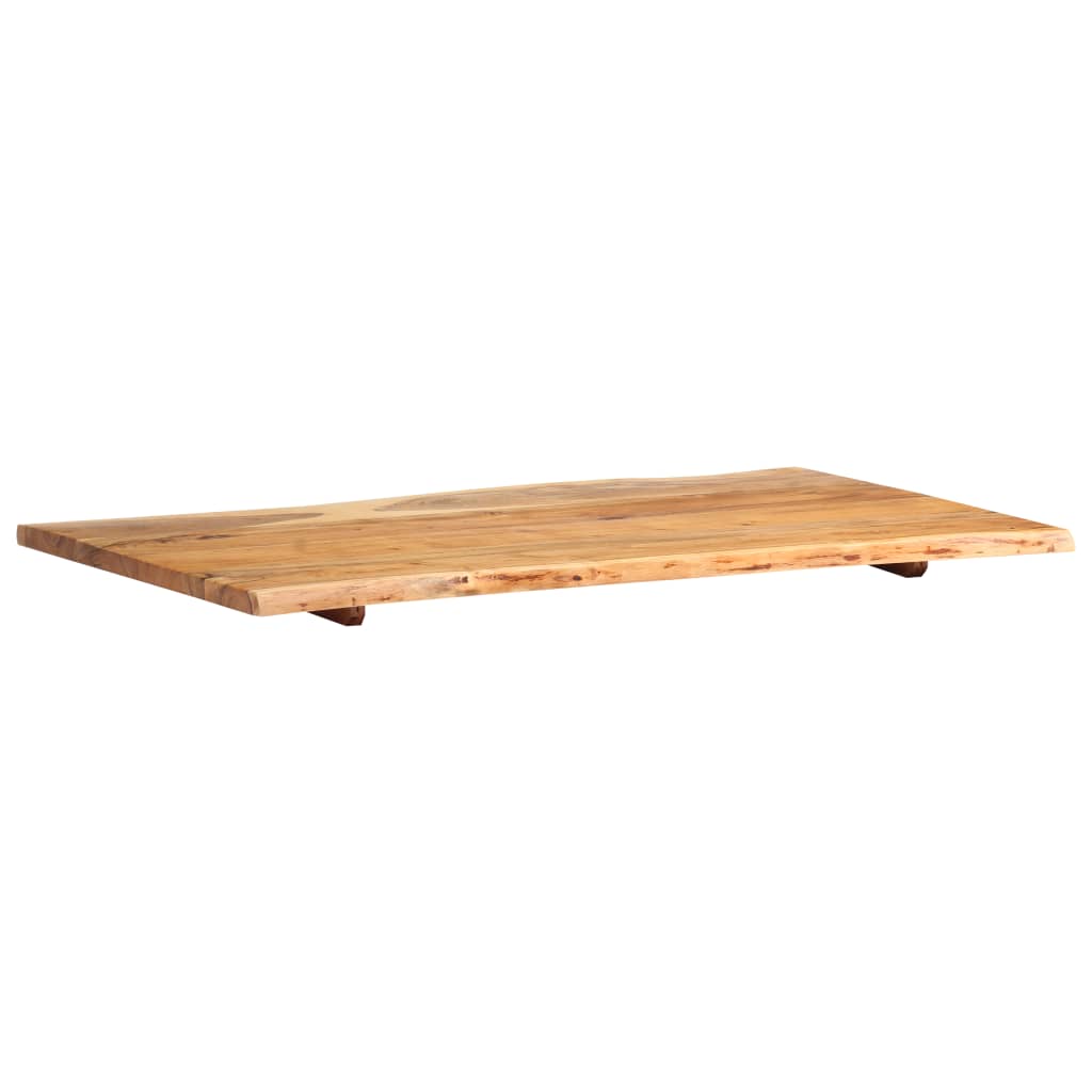 vidaXL Superficie de mesa de madera maciza de acacia 100x(50-60)x2,5 cm - Image 6