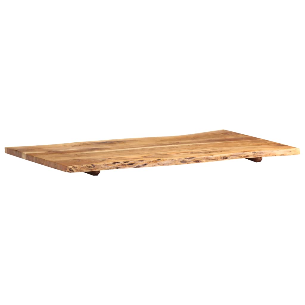 vidaXL Superficie de mesa de madera maciza de acacia 100x(50-60)x2,5 cm - Image 5