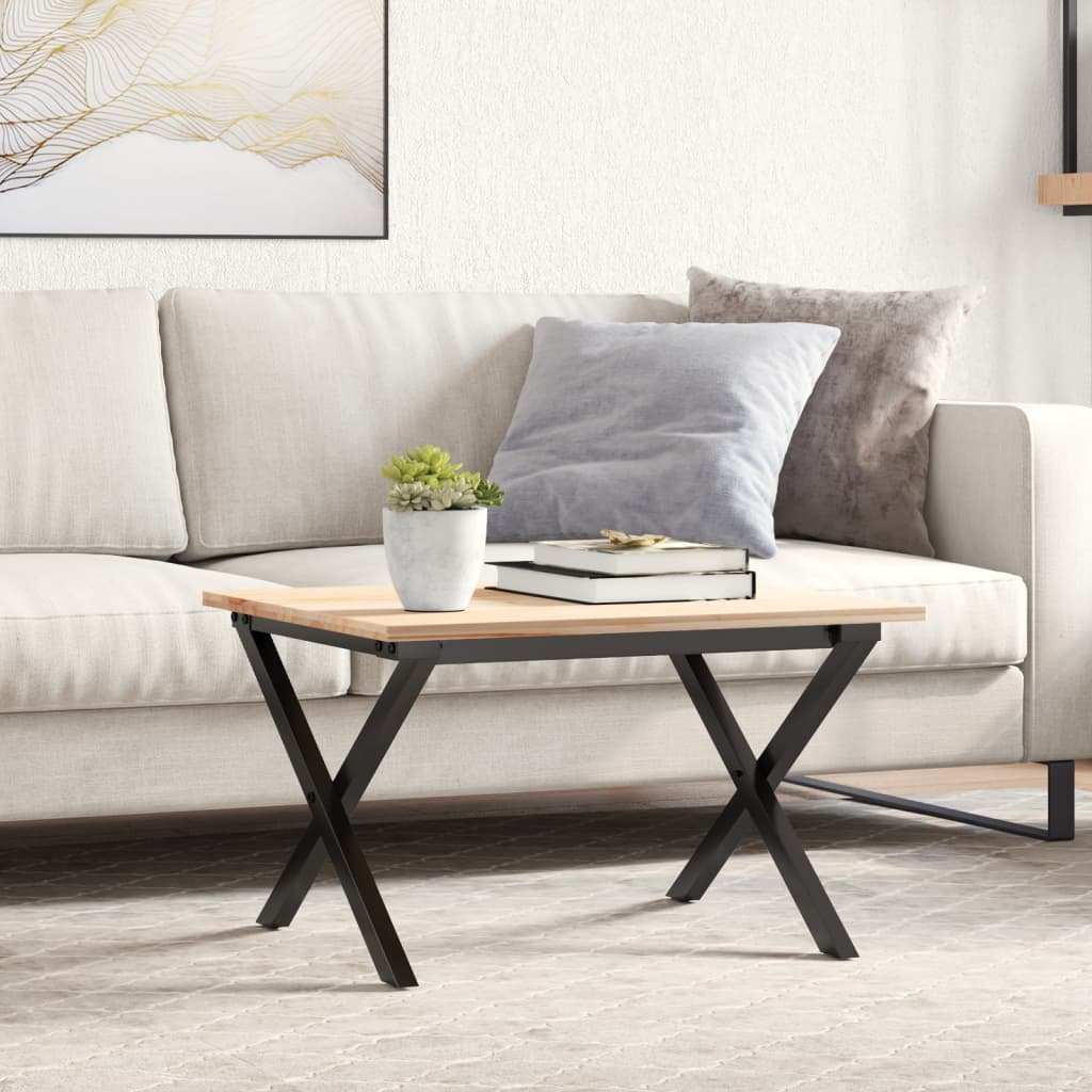vidaXL Patas de mesa de centro estructura X acero 50x40x38 cm