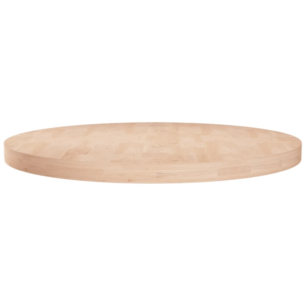 vidaXL Superficie de mesa redonda madera de roble sin tratar Ø70x4 cm