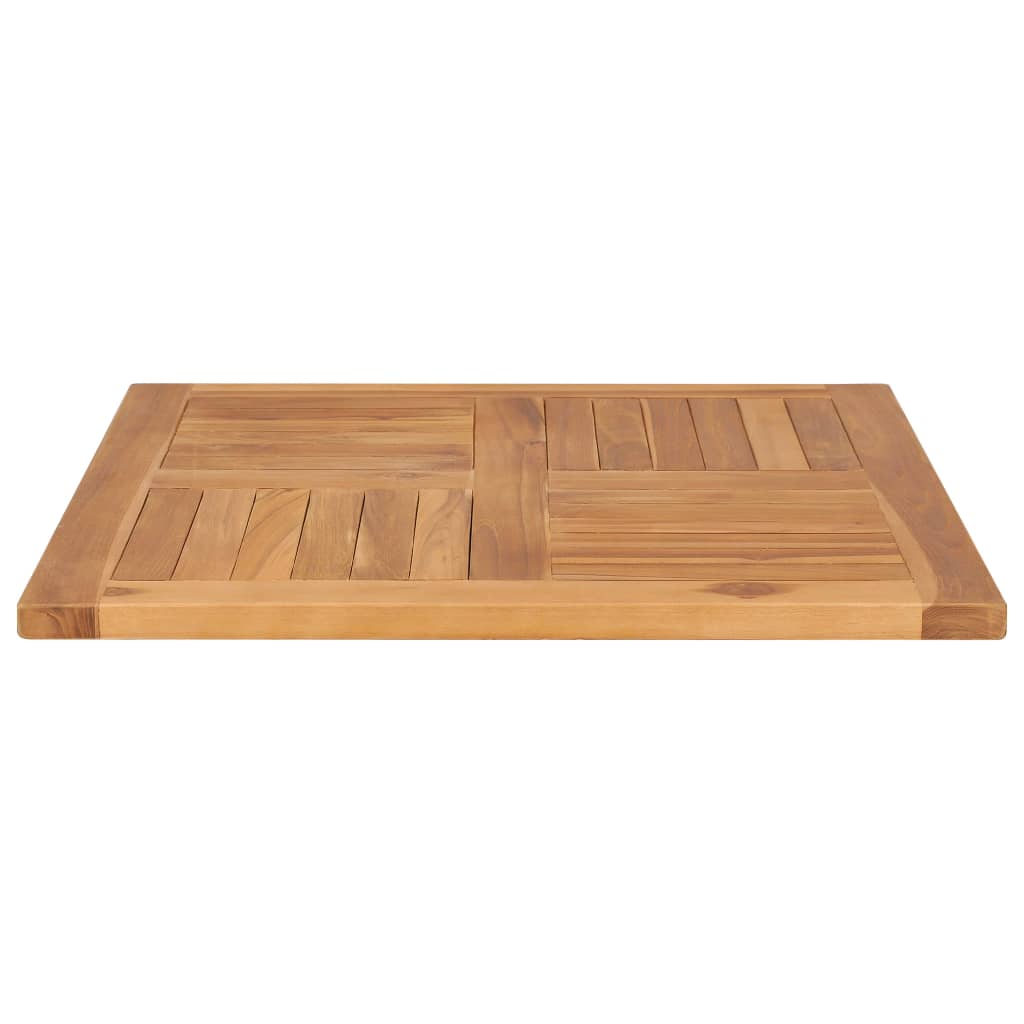 vidaXL Superficie de mesa de madera maciza de teca 70x70x2,5 cm - Image 3