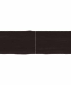 vidaXL Tablero mesa madera tratada borde vivo marrón 140x40x(2-4) cm