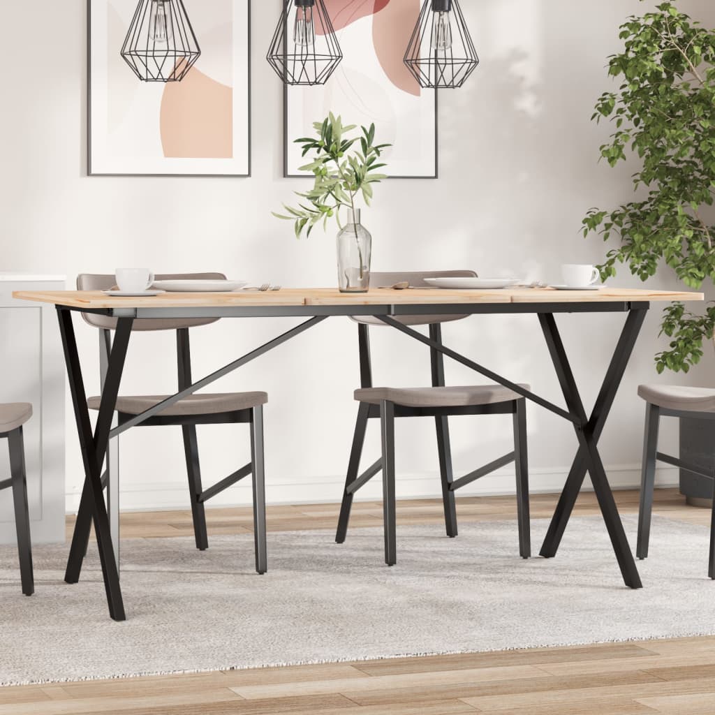 vidaXL Patas de mesa de comedor estructura X acero 120x60x73 cm